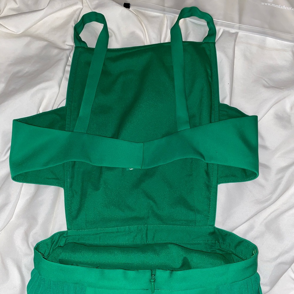 M.M. LAFLEUR dark green dress